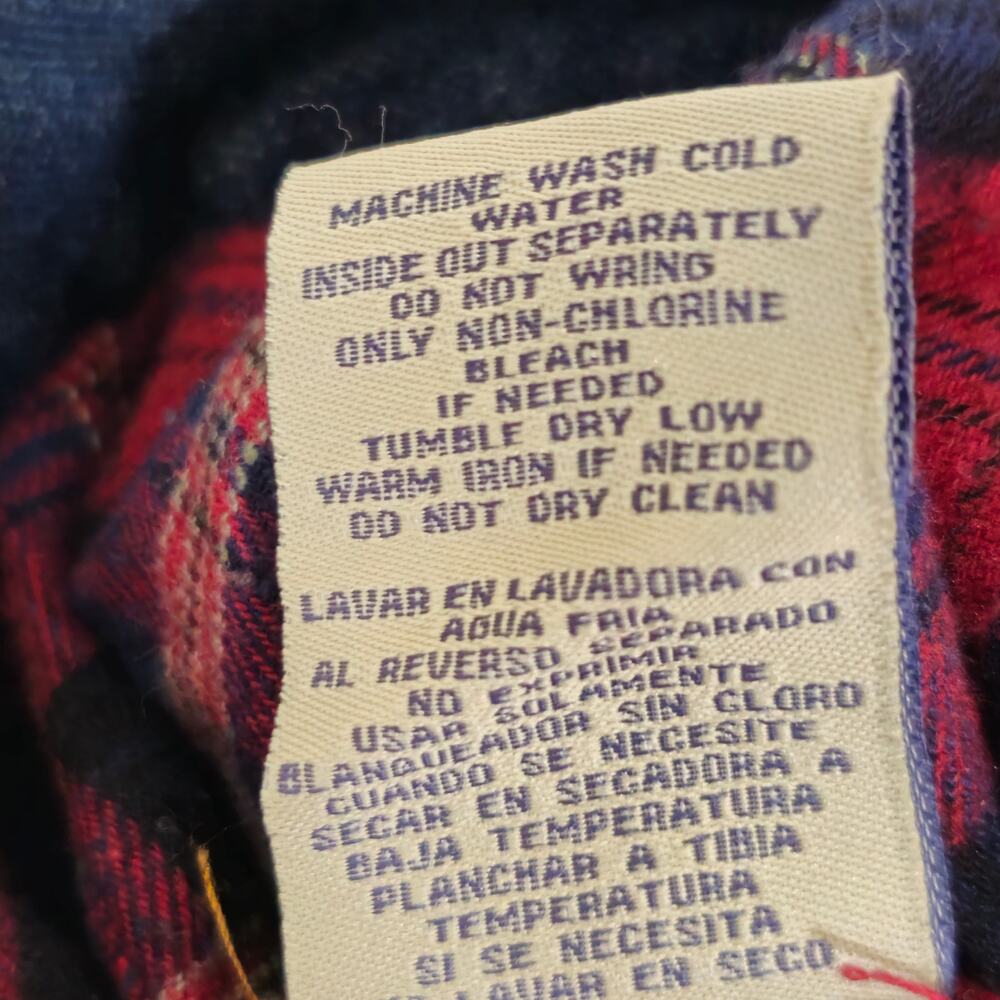 Boston Trader Carpenter Flannel Lined Blue Jeans Tag 40x30 Insulated - Picture 12 of 12